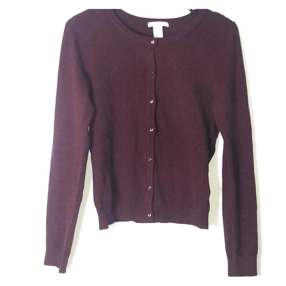 Burgundy Cardigan